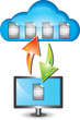 Cloud computing concept illustration Cloud computing concept illustration