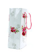 a floral glossy paper bag