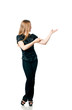 business woman showing
