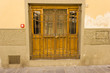 Old wooden door