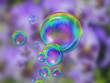 bulles avec reflets muticolor