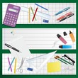 School banners green background