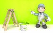 Painter mascot