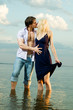 couple on river