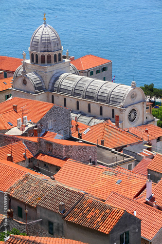 Photo: Sibenik city in Dalmatia, Croatia Sibenik city in Dalmatia, Croatia
