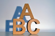 Buchstaben ABC Dreieck Buchstaben ABC Dreieck