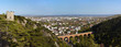 Panorama of Mödling (Austria) and his famous aqueduct Panorama of Mödling (Austria) and his famous aqueduct