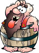 Hand-drawn Vector illustration of an Barrel Man Hand-drawn Vector illustration of an Barrel Man