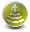 Yellow Glossy Icon "Amphitheater"