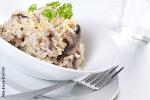 Photo: Mushroom risotto Mushroom risotto