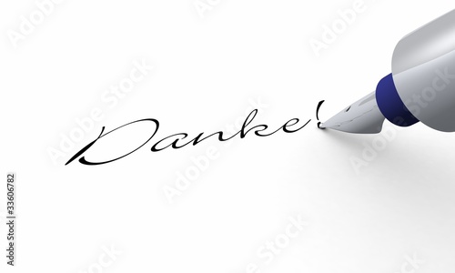 Illustration: Stift Konzept - Danke Stift Konzept - Danke