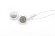 White ear buds