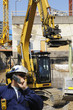 bulldozer, digger, in action