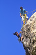 Photo: Team of rock climbers. Team of rock climbers.