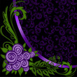 Asymmetrical purple background