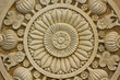 Native molding art on wall in temple. Native molding art on wall in temple.