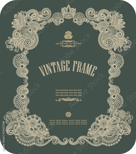 Vektor: Vintage frame Vintage frame