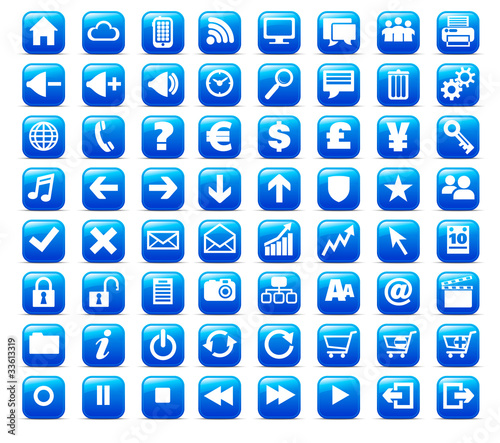 Vektor: New Web and Media Internet button Icon New Web and Media Internet button Icon