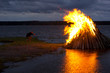 Nordic Midsummer Party balefire