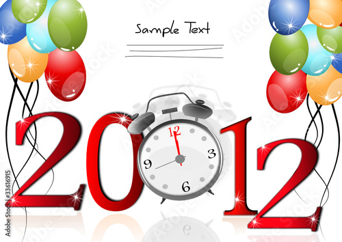 Vector: Silvester Karte Silvester Karte