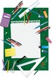 School green background