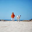 Child with dog