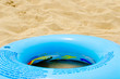 Foto: blue sircle on sand blue sircle on sand