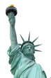The Statue of Liberty isolated on white, New York City The Statue of Liberty isolated on white, New York City