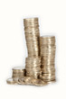 Foto: Turm aus 1-Euro-Stücken Turm aus 1-Euro-Stücken