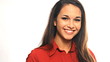 Young business woman with thumb up