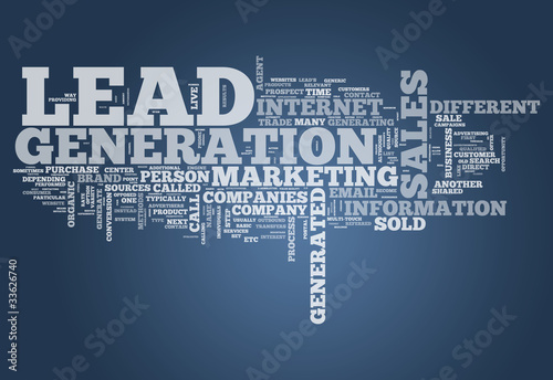 Illustration: Word Cloud "Lead Generation" Word Cloud "Lead Generation"