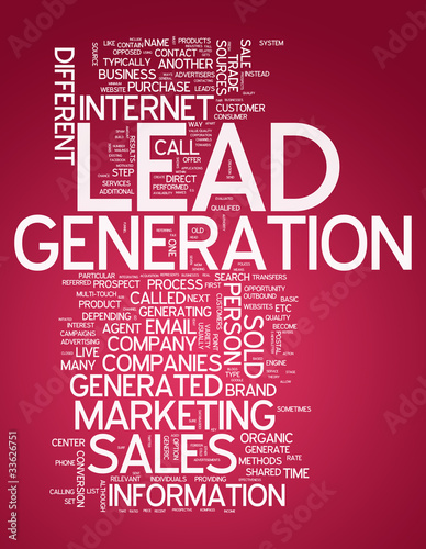 Illustration: Word Cloud "Lead Generation" Word Cloud "Lead Generation"