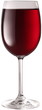 Glass of red wine isolated on a white background.