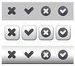 Vektor: Icônes validation Icônes validation