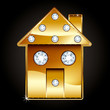 Golden House with Diamonds