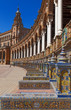 The Plaza de Espana in Seville, Spain.