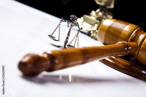Photo: Judges wooden gavel Judges wooden gavel