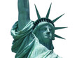 statue of liberty in white background