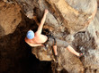Climbing.