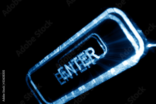 Photo: enter button enter button