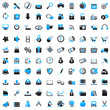Photo en ligne au meilleur prix 100 Web Icons blue