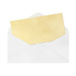 isolated Vintage Envelope