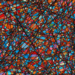 Stained glass texture in a purple tone. EPS 8
