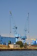 Kräne im Wolgaster Hafen