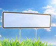white road signs