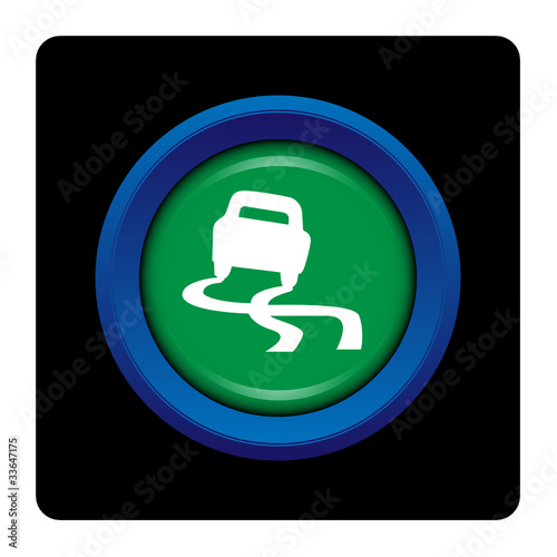Internet bouton logo picto voiture auto route verglas