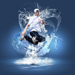 Illustration: Street dancer in a white shirt Street dancer in a white shirt