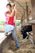 Woman at the farm