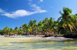 Cafe on caribbean sea beach