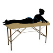 Massage Table Illustration Silhouette Massage Table Illustration Silhouette